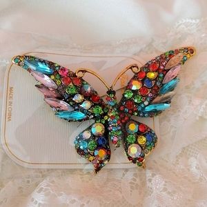 Luxury Brooch Crystal "Fashion Butterfly" (Rhinestones)